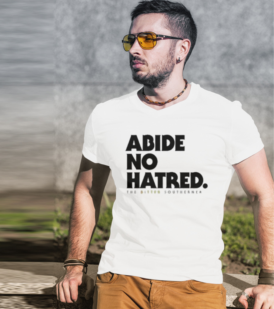 Abide No Hatred Top Button Souvenir T-Shirt