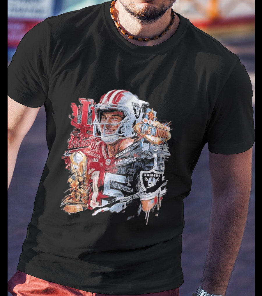 Las Vegas Raiders Football Welcome Mendoza Raiders Indiana 15 T-Shirt