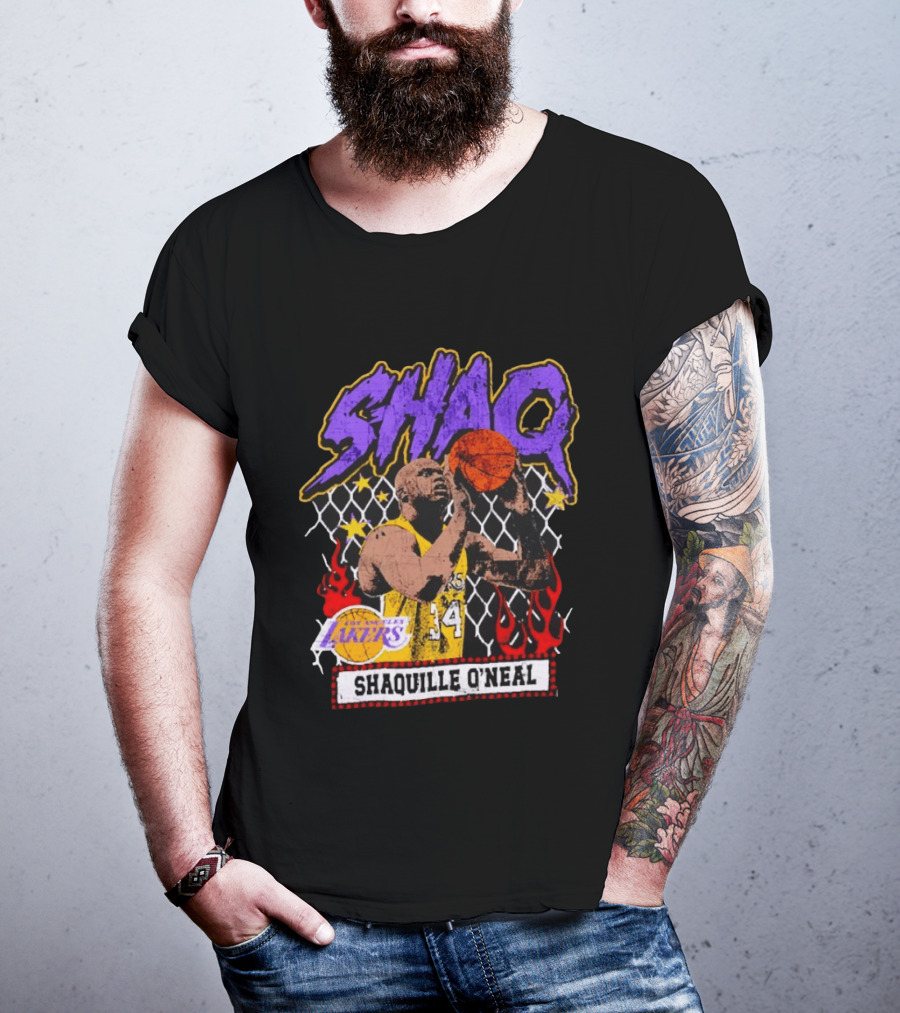 Shaquille O'Neal Shaq Los Angeles Lakers Basketball Icon 34 T-Shirt