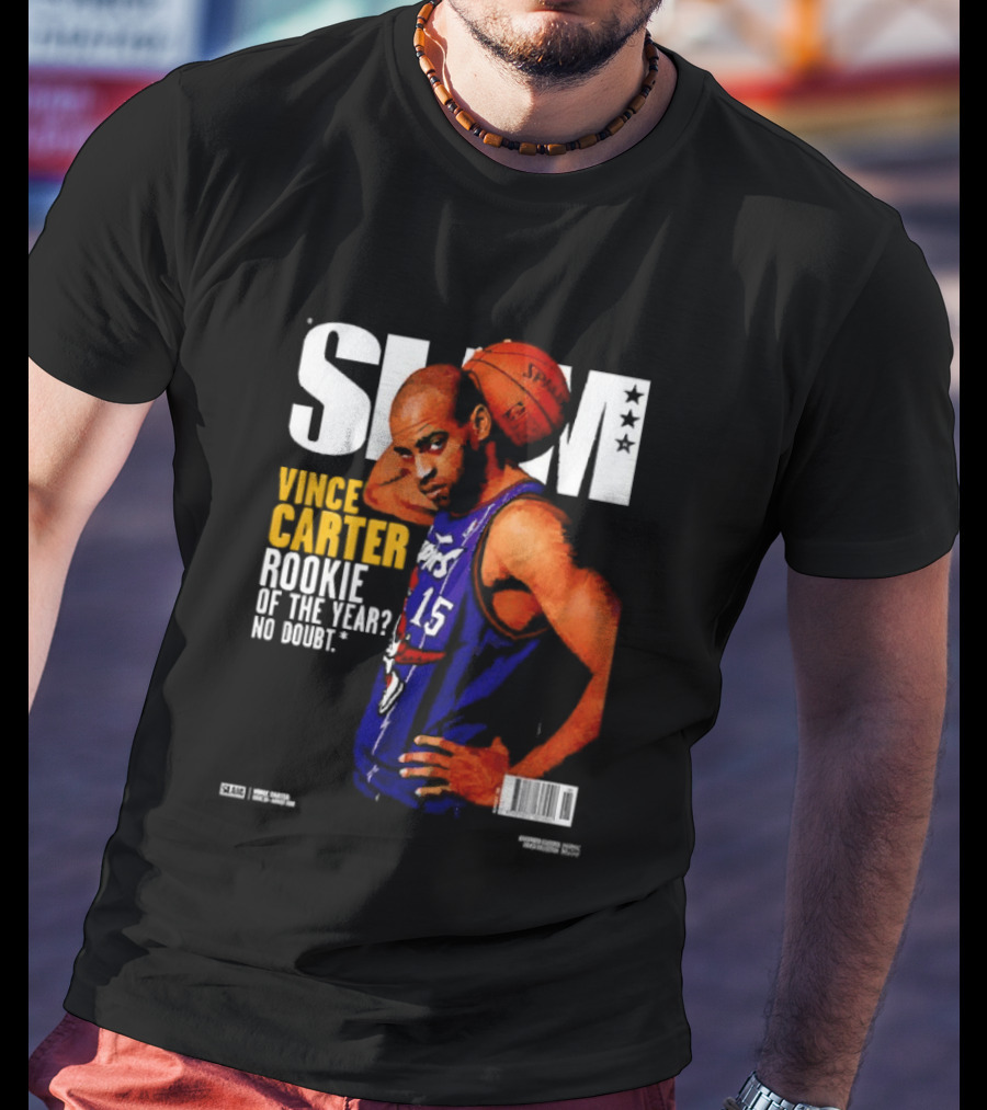 Slam Vince Carter Toronto Raptors Rookie Of The Year No Doubt T-Shirt