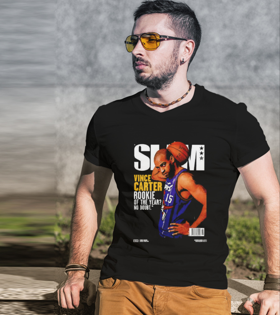 Slam Vince Carter Toronto Raptors Rookie Of The Year No Doubt T-Shirt