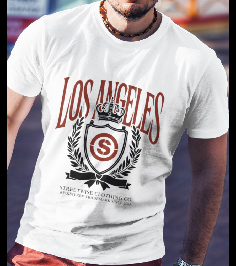 Los Angeles Streetwise Clothing Co Registered Trademark City Crest Since 2003 T-Shirt