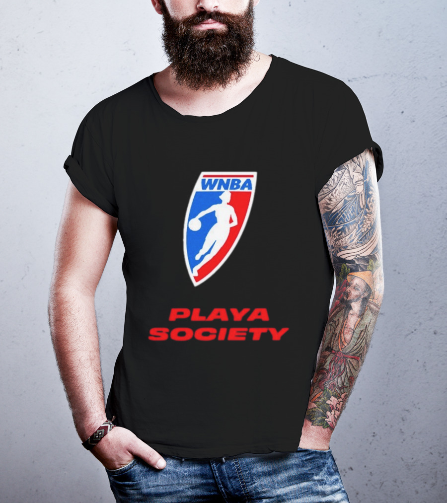 WNBA Playa Society Women's National Basketball Association T-Shirt