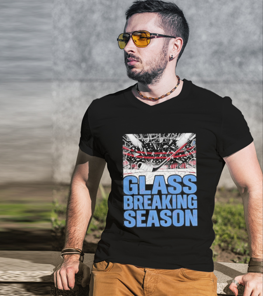 Colorado Avalanche Glass Breaking Season T-Shirt
