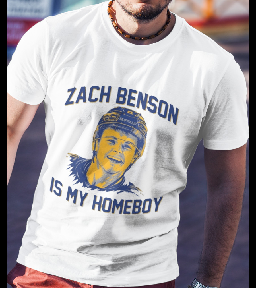 Zach Benson Is My Homeboy Buffalo Hockey Fan T-Shirt