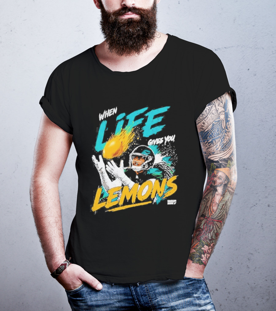 Philadelphia Eagles When Life Gives You Lemons Football Makai Lemon T-Shirt