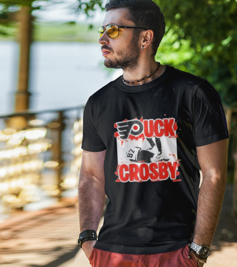 Puck Crosby Philadelphia Flyers Hockey 87 2026 T-Shirt