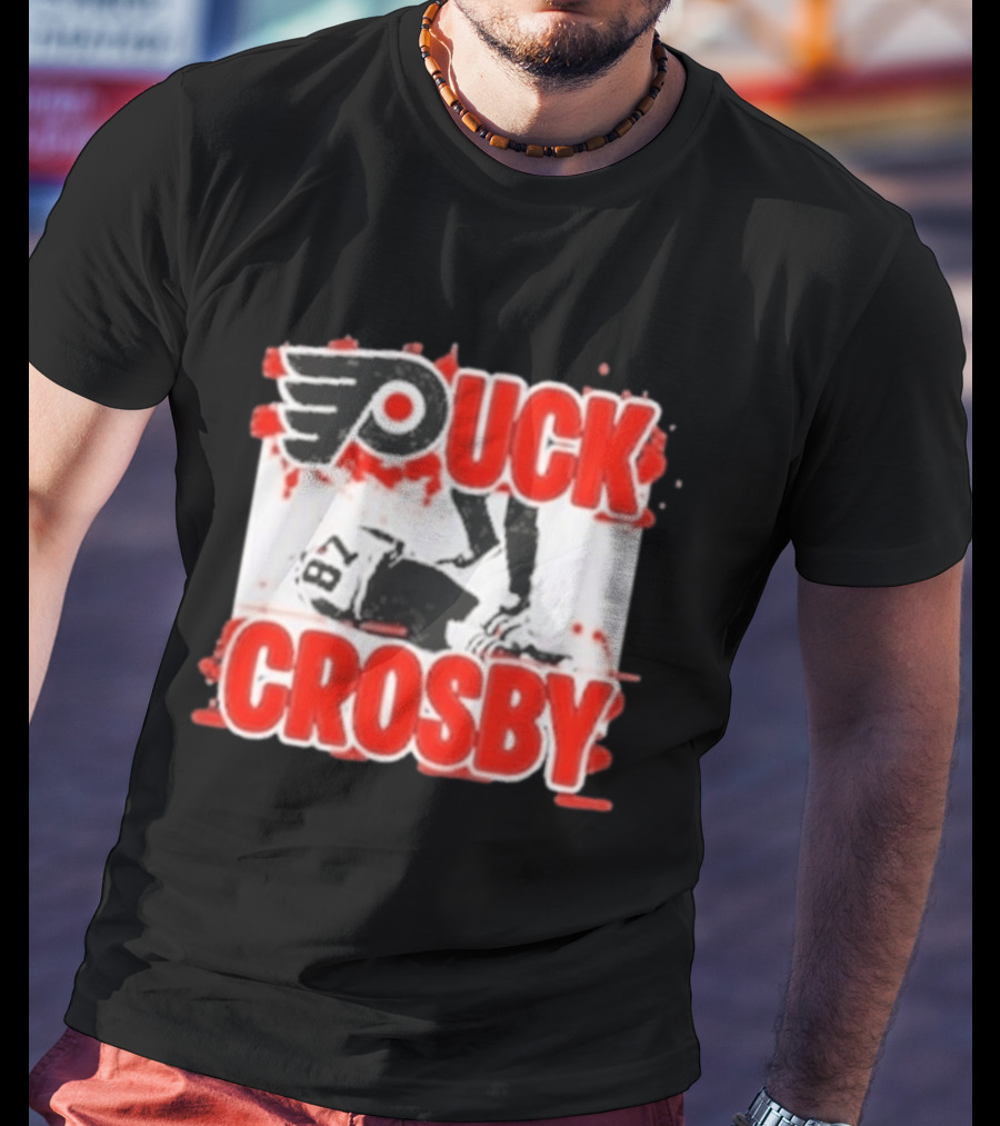 Puck Crosby Philadelphia Flyers Hockey 87 2026 T-Shirt