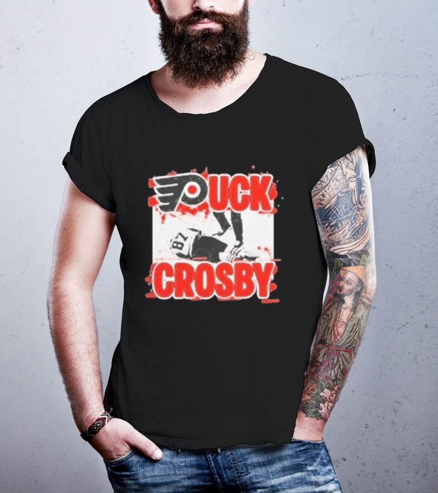 Puck Crosby Philadelphia Flyers Hockey 87 2026 T-Shirt