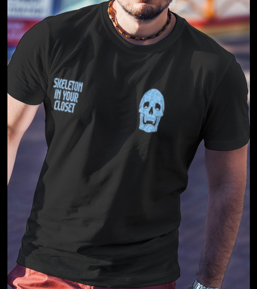 Skeleton In Your Closet Llof Blue Skull T-Shirt