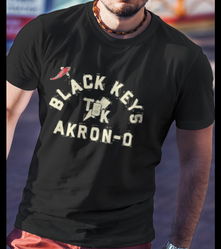 Black Keys Akron Ohio BK Lettering T-Shirt