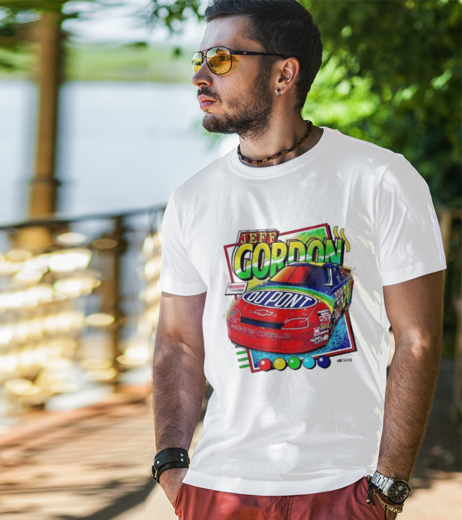 Hendrick Motorsports Jeff Gordon Dupont Chevrolet #24 Racing Car T-Shirt