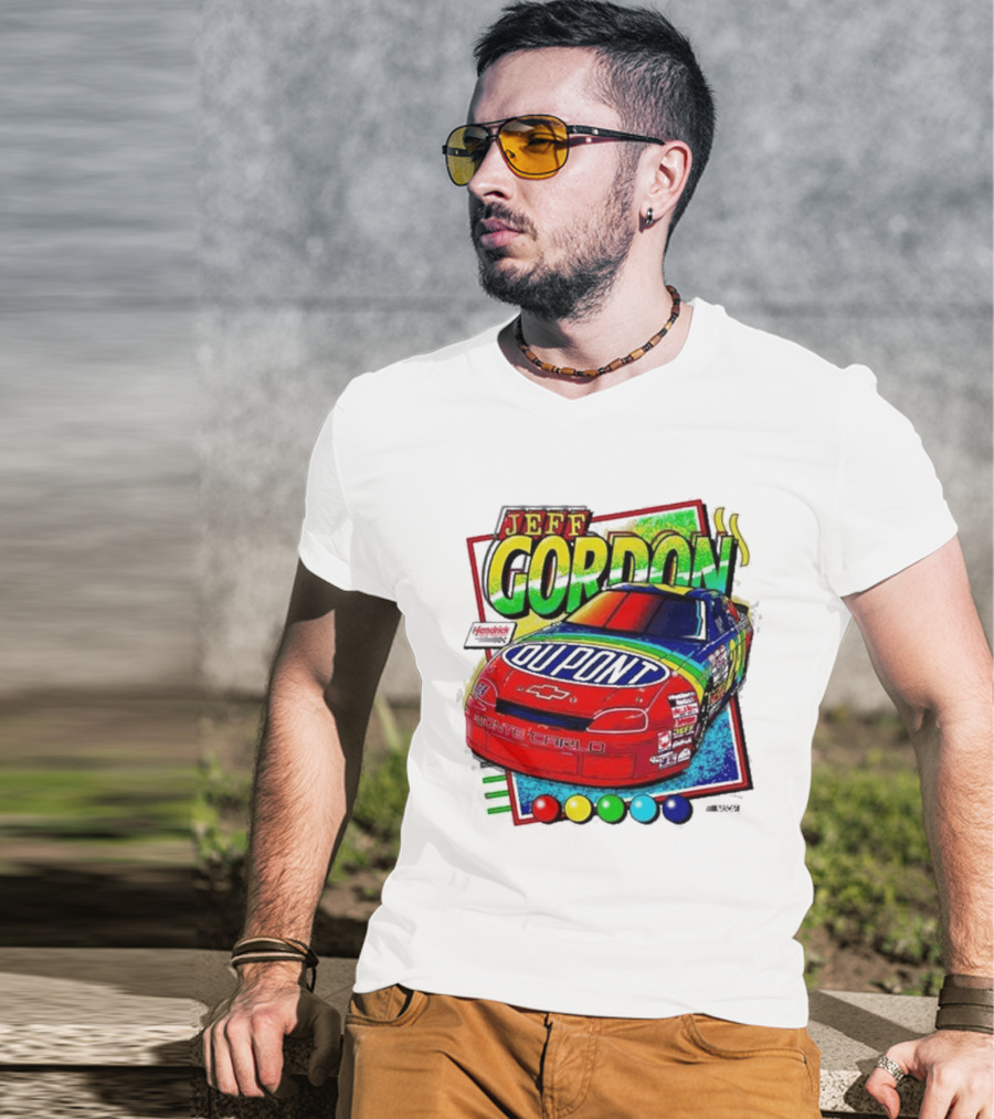 Hendrick Motorsports Jeff Gordon Dupont Chevrolet #24 Racing Car T-Shirt