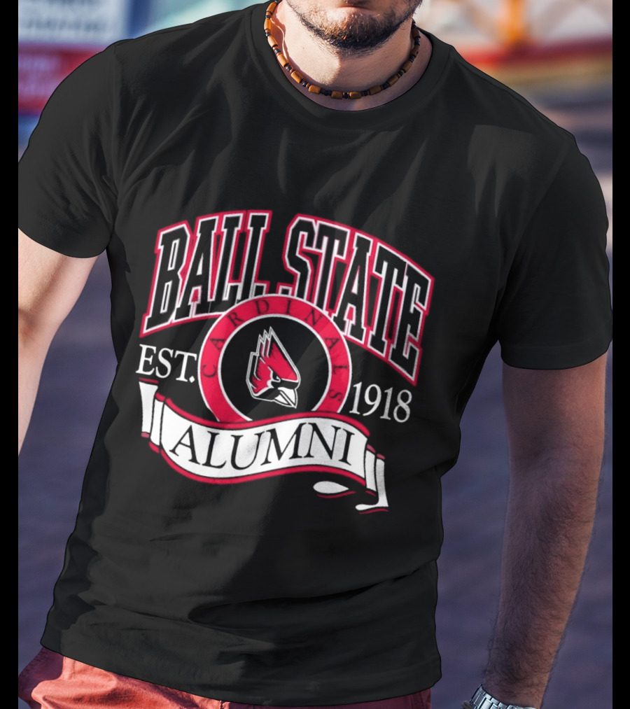 Ball State University Alumni Est. 1918 Cardinal T-Shirt
