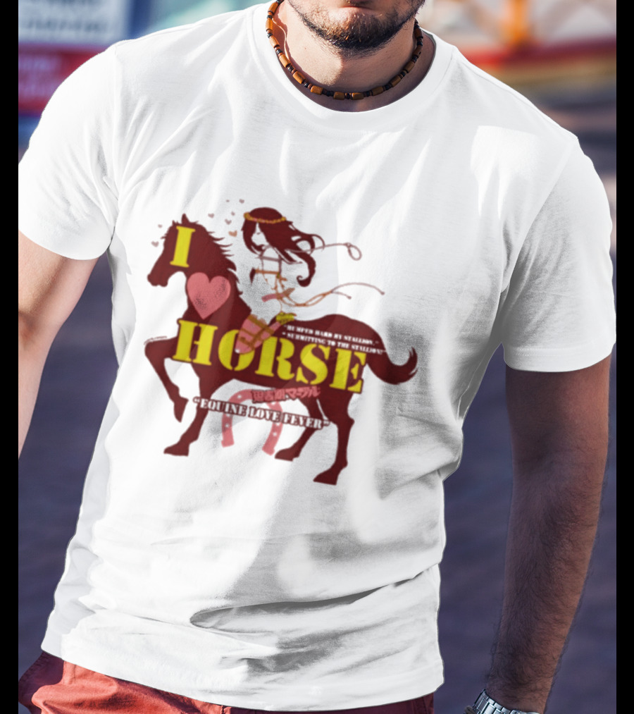 I Love Horse Equine Heart Fever T-Shirt