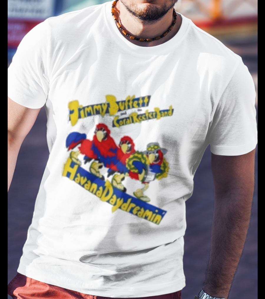 Jimmy Buffett Coral Reefer Band Havana Daydreamin Parrot 1997 Tour T-Shirt