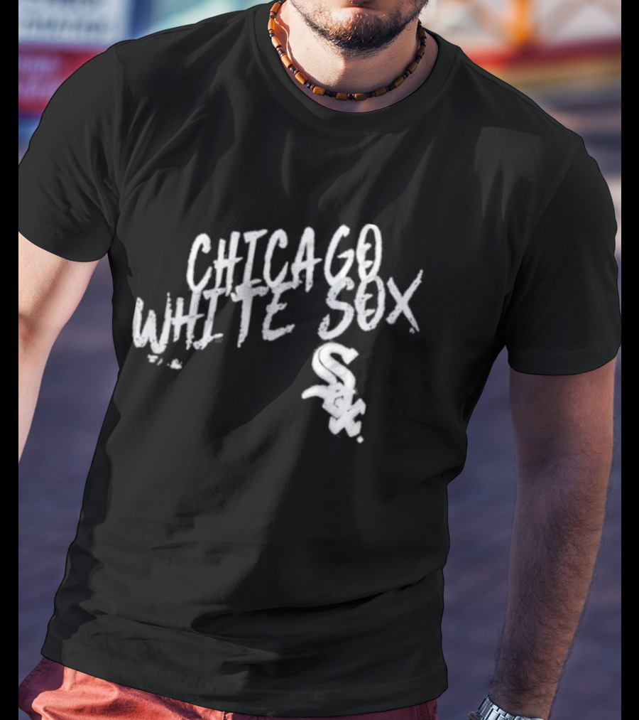 Chicago White Sox White Sox Hustle Script Style Team Spirit T-Shirt