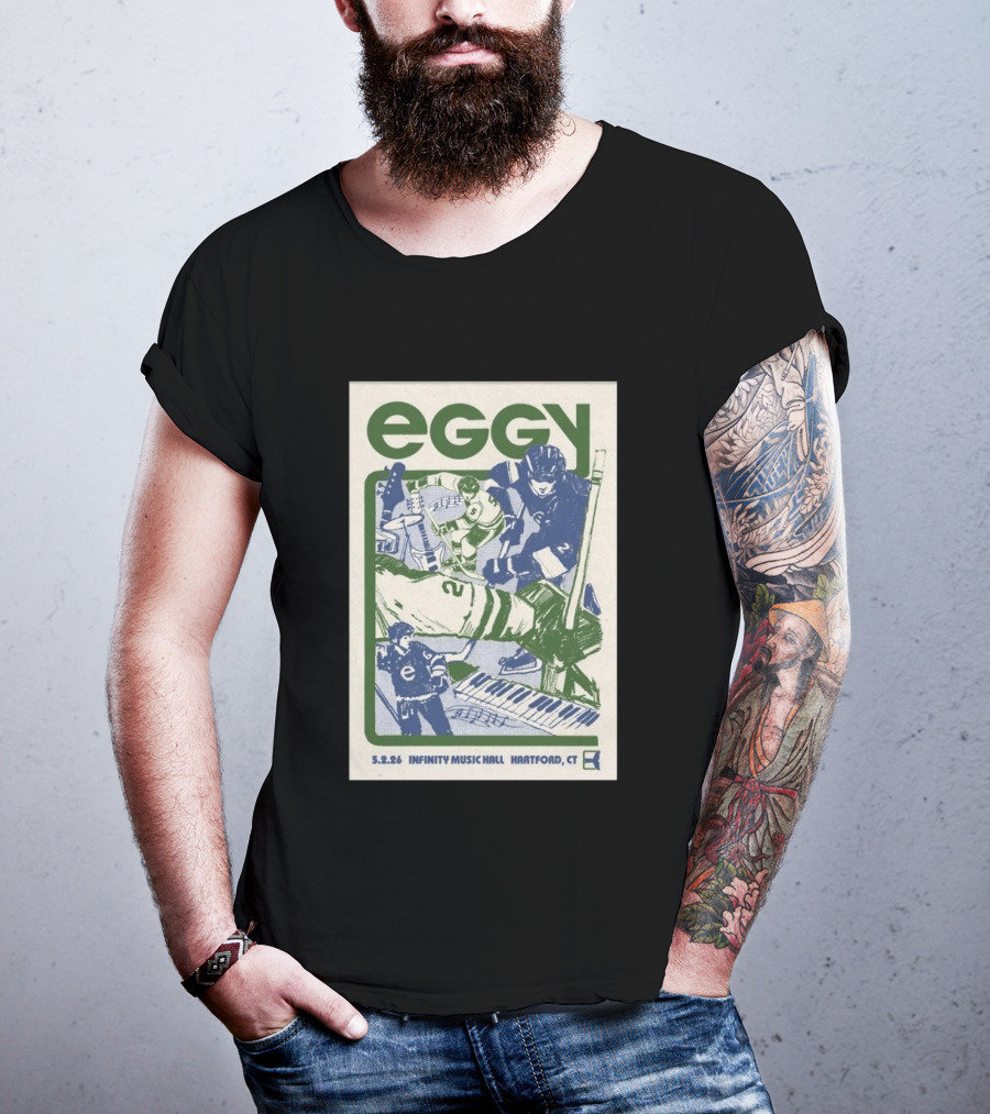 Eggy Concert May 2 2026 Infinity Music Hall Hockey Theme Hartford CT T-Shirt
