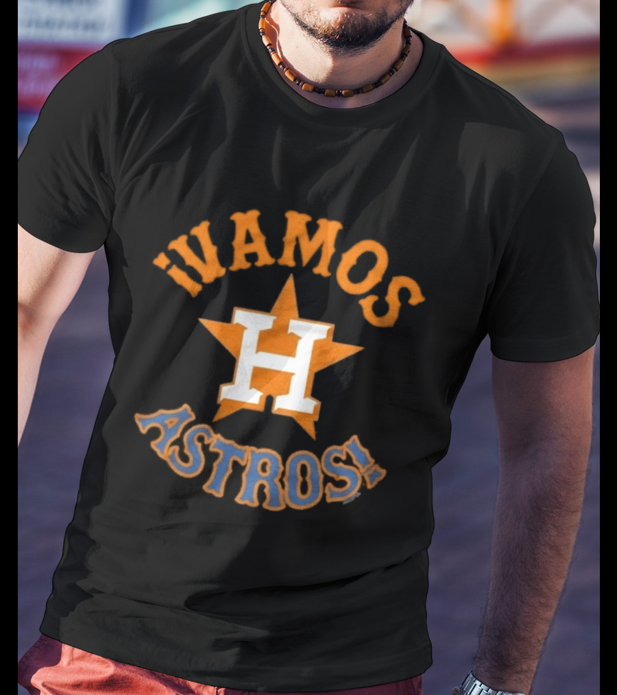 Houston Astros Vamos Astros MLB Star Logo Team Spirit T-Shirt