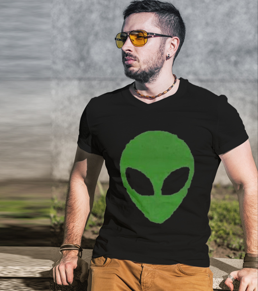 Margo Millet Alien Green Face Money Troubles T-Shirt