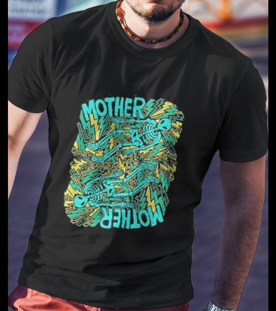 Mother Mother Grief Chapter Au Tour Lightning Figures And Neon T-Shirt