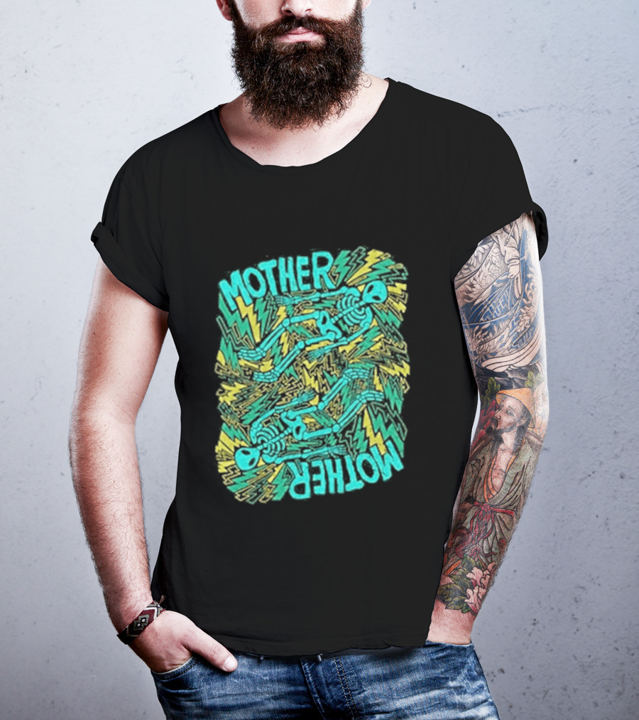 Mother Mother Grief Chapter Au Tour Lightning Figures And Neon T-Shirt