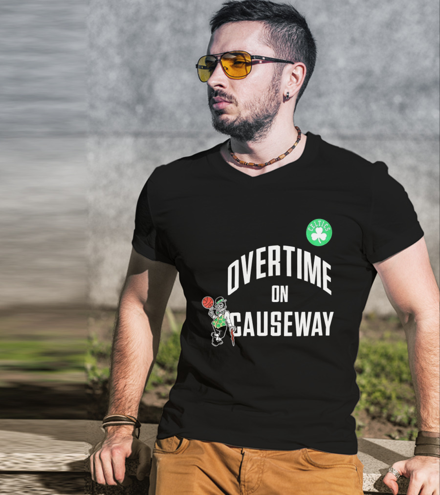 Boston Celtics Overtime On Causeway NBA Team T-Shirt