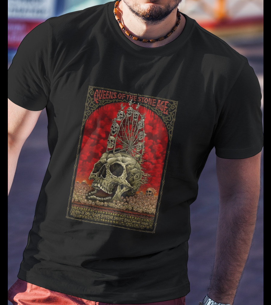 Queens Of The Stone Age The Catacombs Tour Arlene Schnitzer Concert Hall Portland April 27 2026 T-Shirt