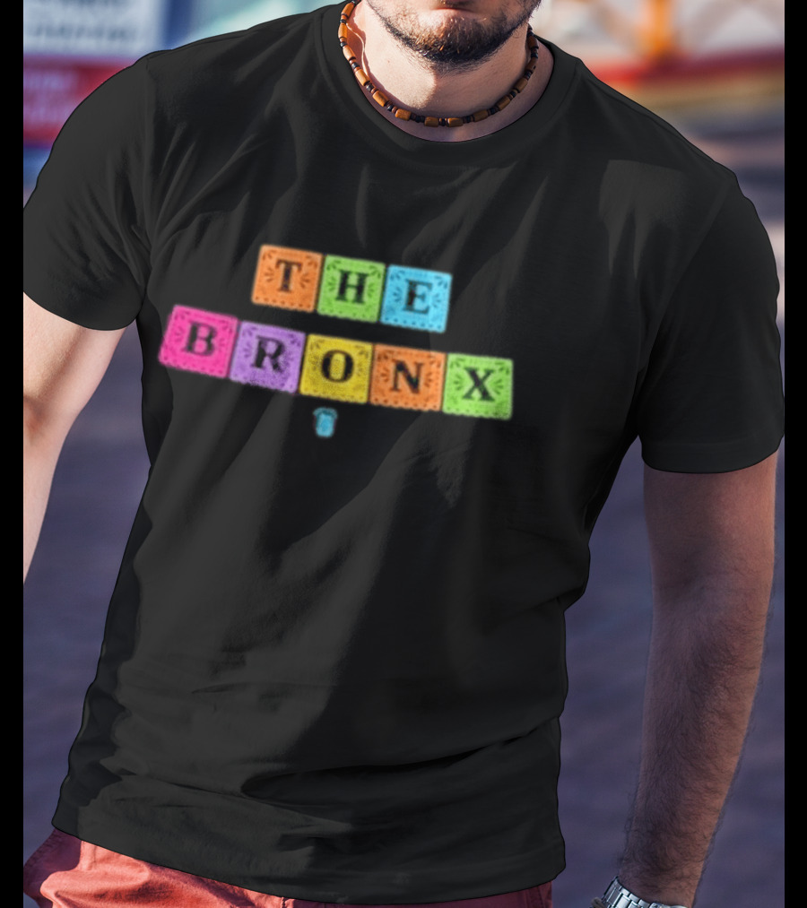 The Bronx Cinco De Mayo Exclusive Enzyme Colorful Block Letters T-Shirt