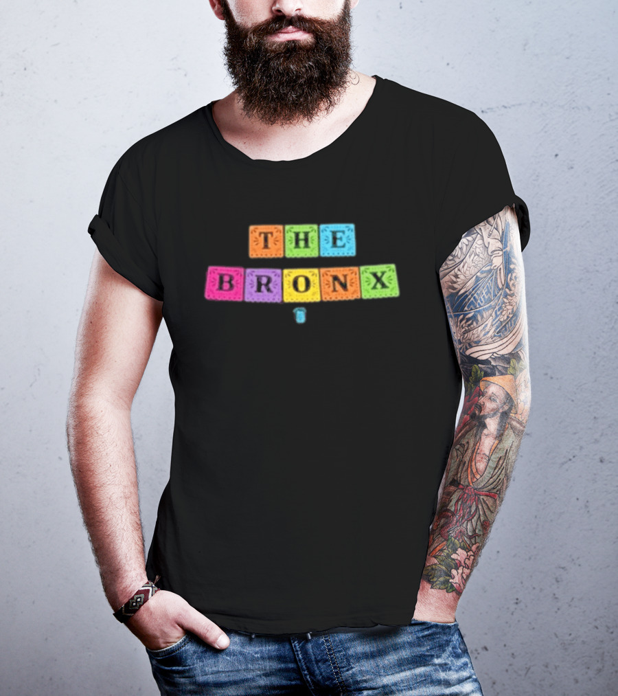 The Bronx Cinco De Mayo Exclusive Enzyme Colorful Block Letters T-Shirt