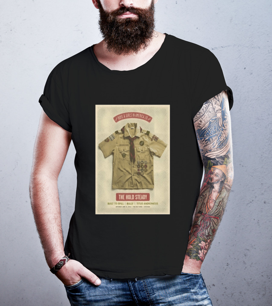 The Hold Steady Boys & Girls In America 2026 Built To Spill Bully Titus Andronicus Chicago 6 13 2026 T-Shirt