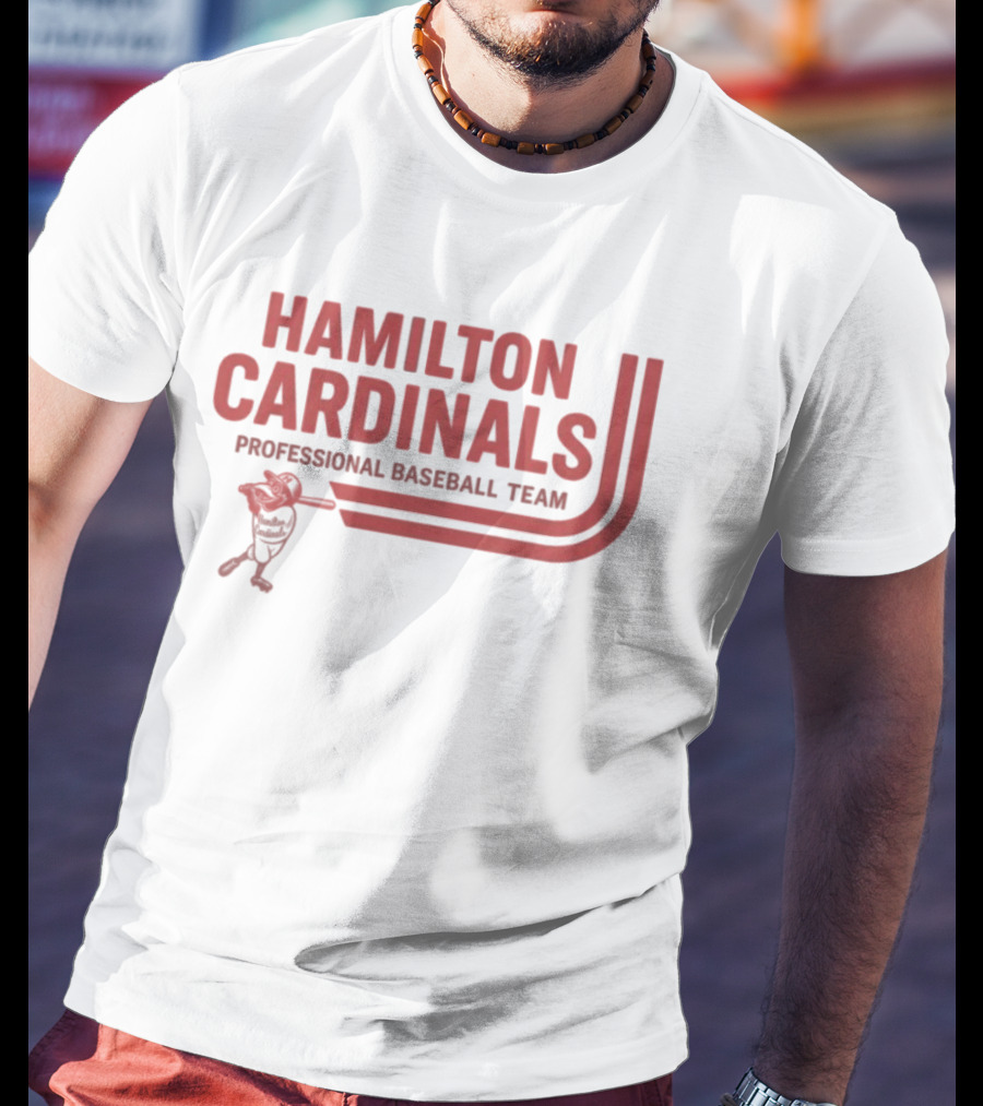 Hamilton Cardinals Professional Baseball Team Red T-Shirt