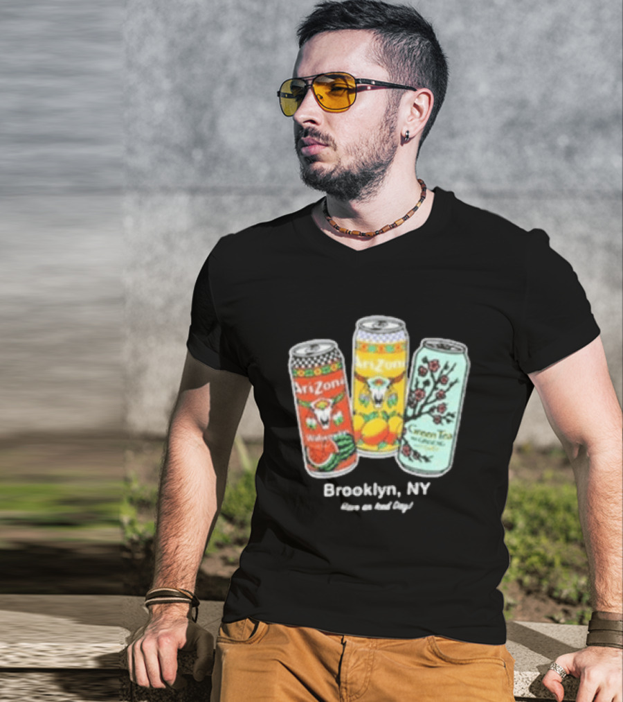 Drinkarizona Black Big Cans In Bin T-Shirt