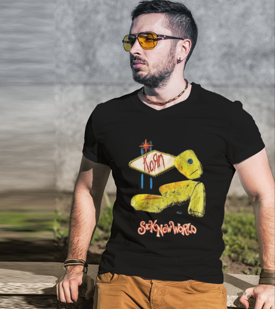 Korn Sick New World 2026 Las Vegas Voodoo Doll April 25 Event T-Shirt