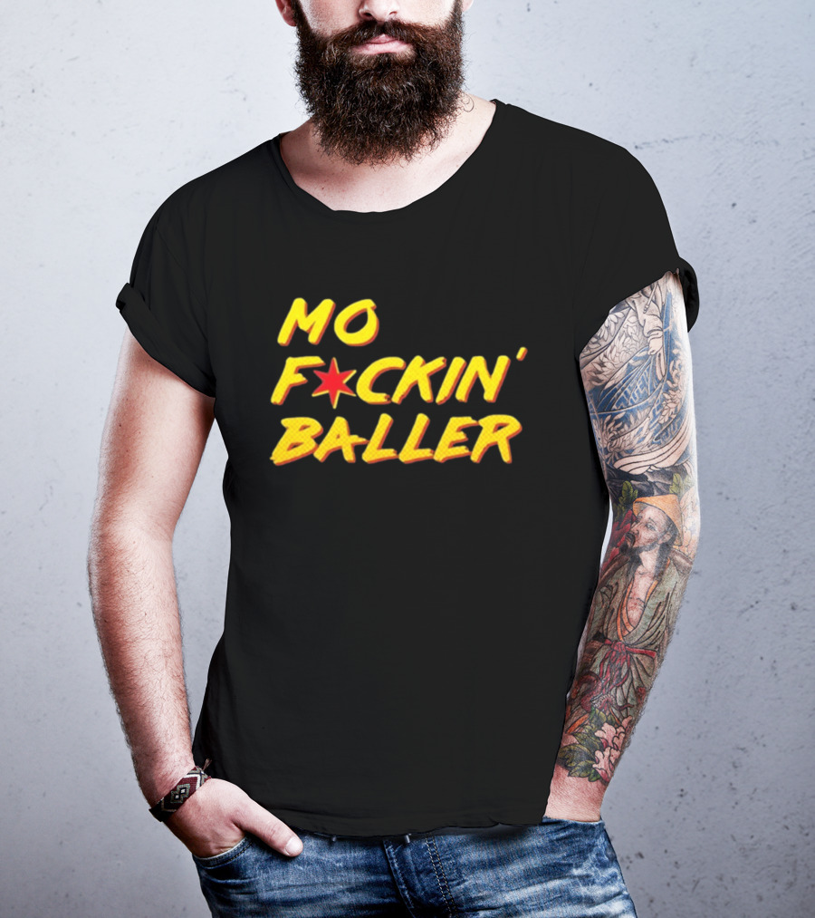 Mo F Ckin' Baller Star Red Yellow T-Shirt