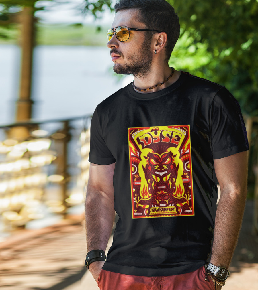 Dyse Krakenfest 01.05.26 Groovestation Dresden Bold Psychedelic Demon T-Shirt