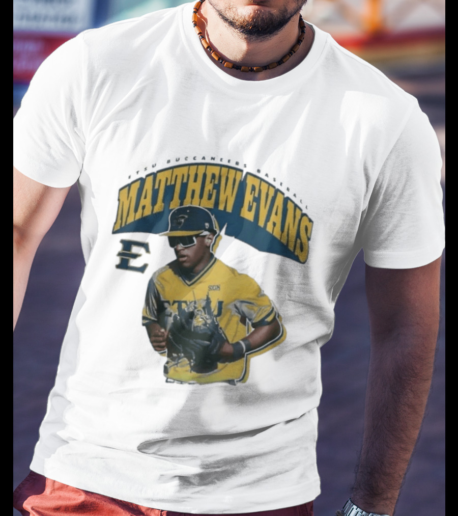 Etsu Matthew Evans Baseball Scon Sports Jersey T-Shirt