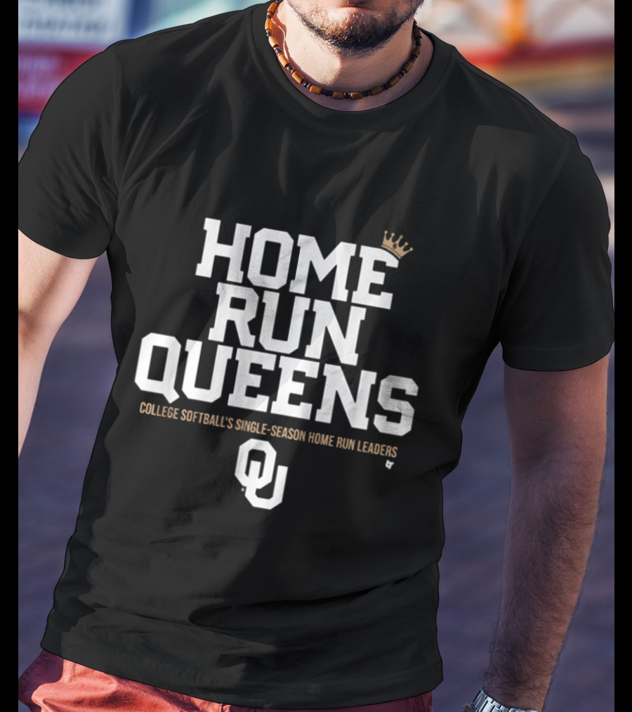Oklahoma Home Run Queens College Softball Single Season Leaders OU T-Shirt