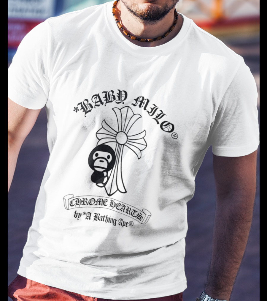 BABY MILO Chrome Hearts By A Bathing Ape BAPE T-Shirt