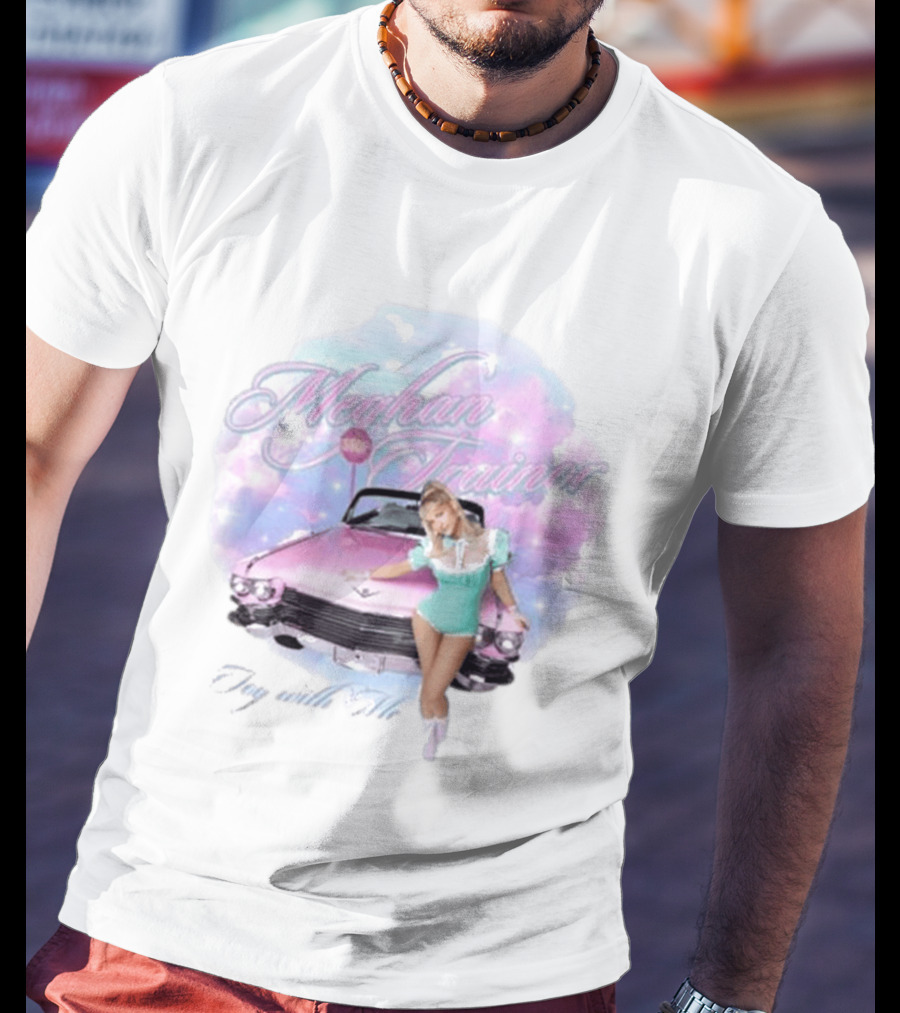 Meghan Trainor 50s Style Pink Car Toy With Me T-Shirt
