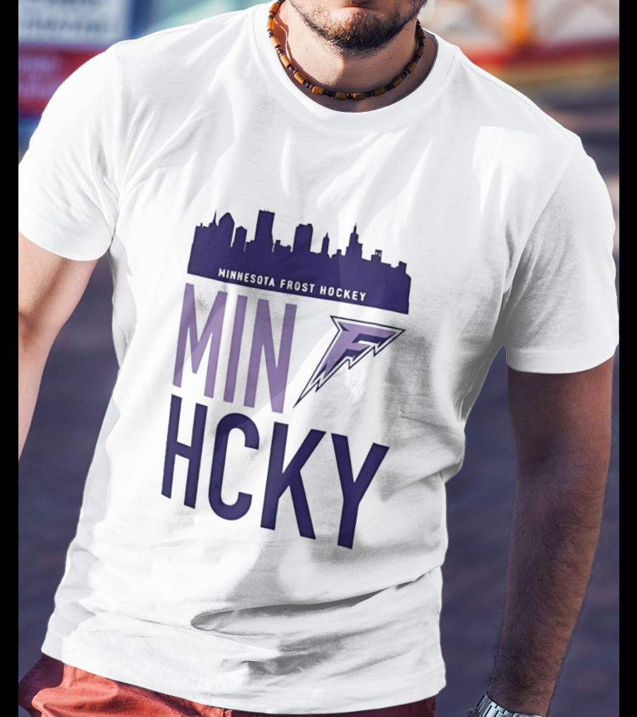 Minnesota Frost Hockey Skyline MVP MIN HCKY F T-Shirt
