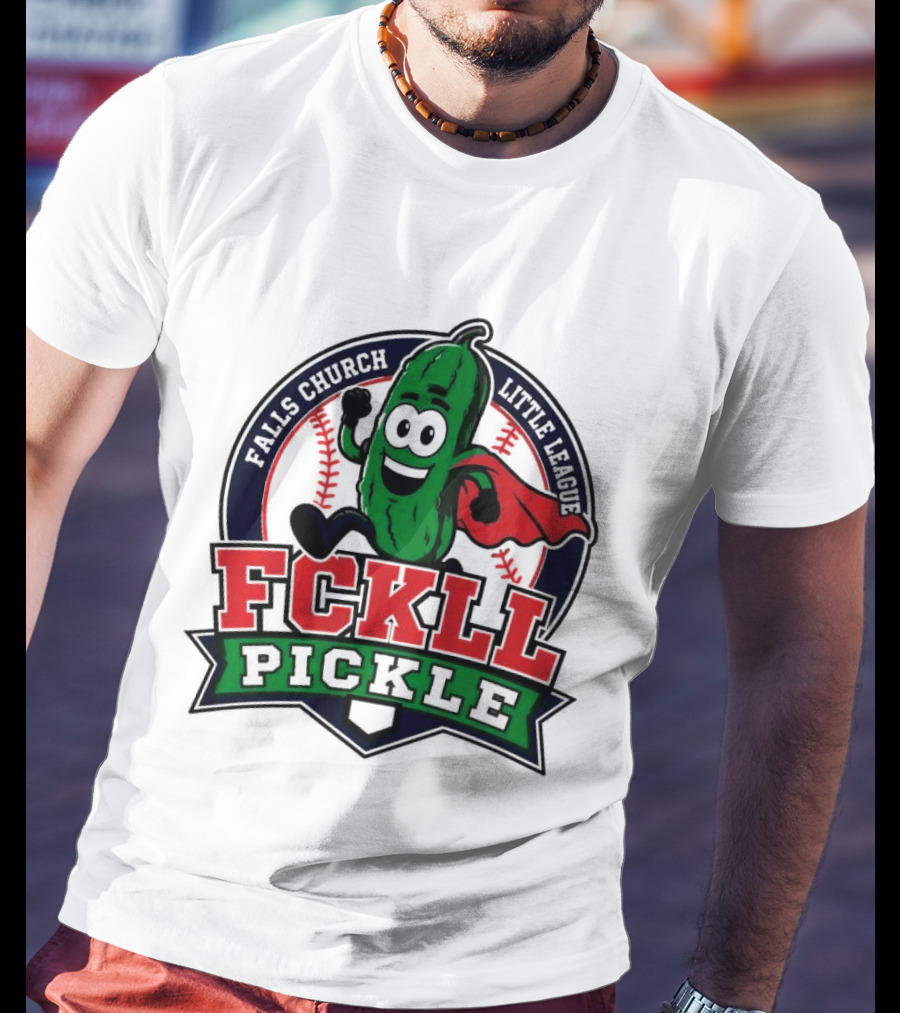 Falls Church Little League FCKLL Pickle Fundraiser Superhero T-Shirt