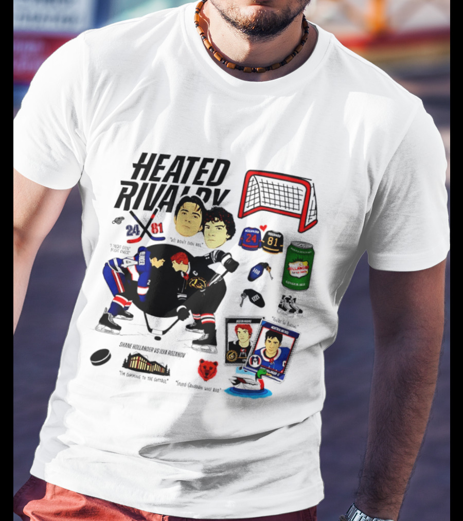 Heated Rivalry 24 Vs 81 Shane Hollander Ilya Rozanov Hockey Showdown Iconic Duel T-Shirt