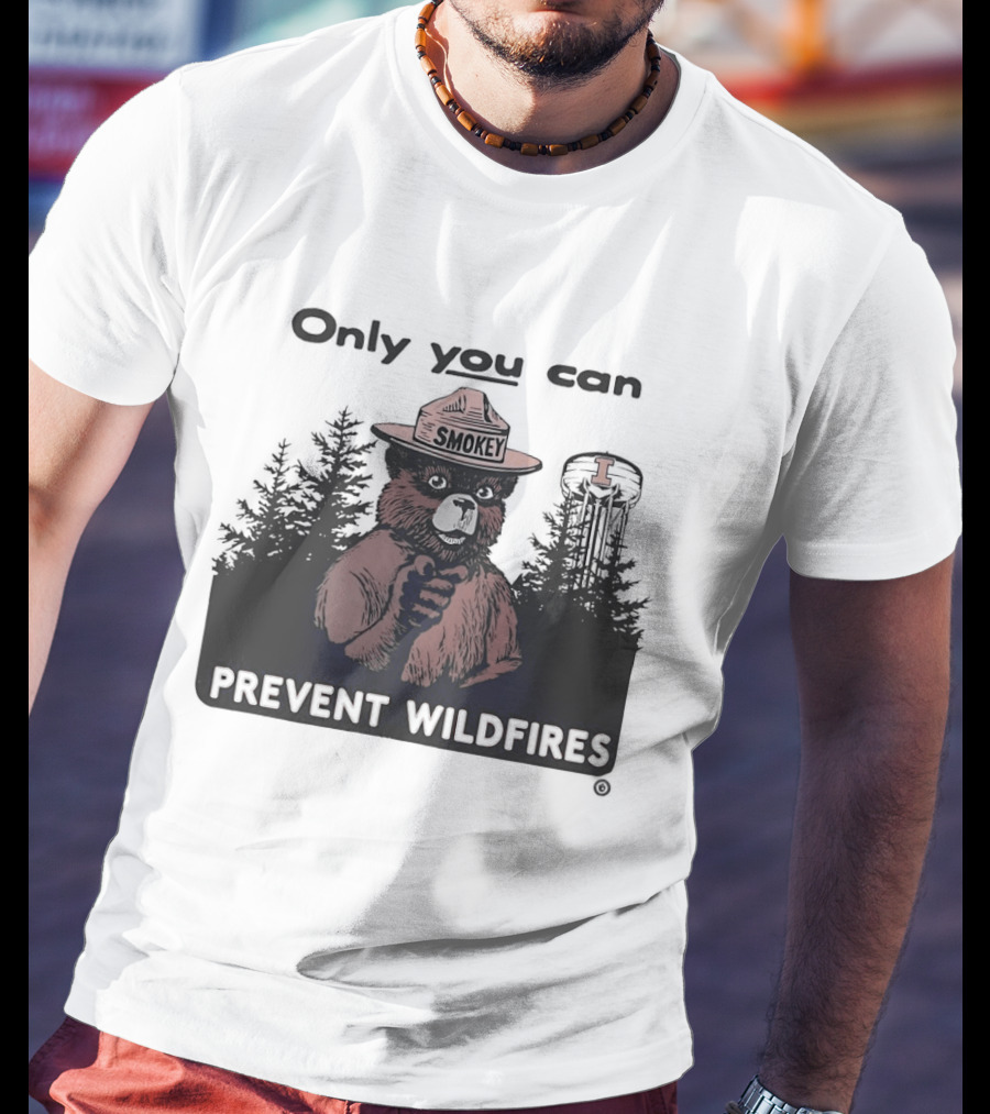 Smokey Bear Idaho Vandals Only You Can Prevent Wildfires T-Shirt