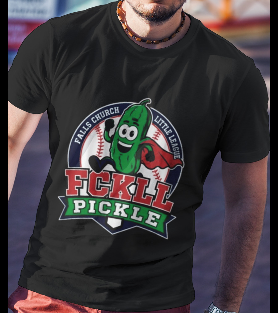 Falls Church Little League FCKLL Pickle Fundraiser Baseball T-Shirt