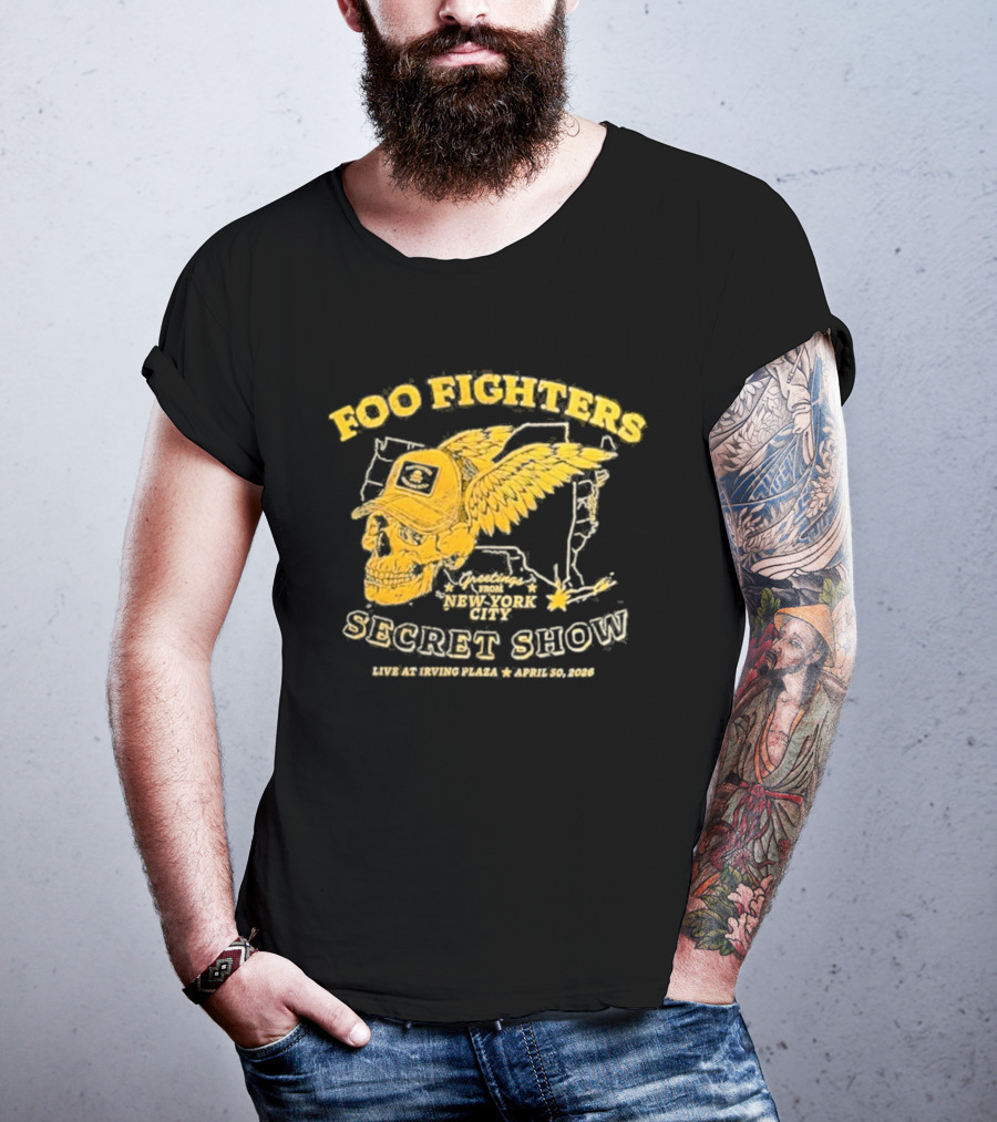 Foo Fighters Secret Show New York City Live At Irving Plaza April 30 2026 T-Shirt