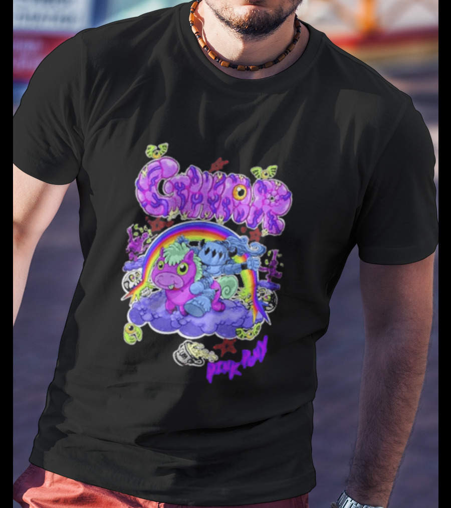 Gwar Pink Pony Club Rainbow Fantasy Adventure T-Shirt