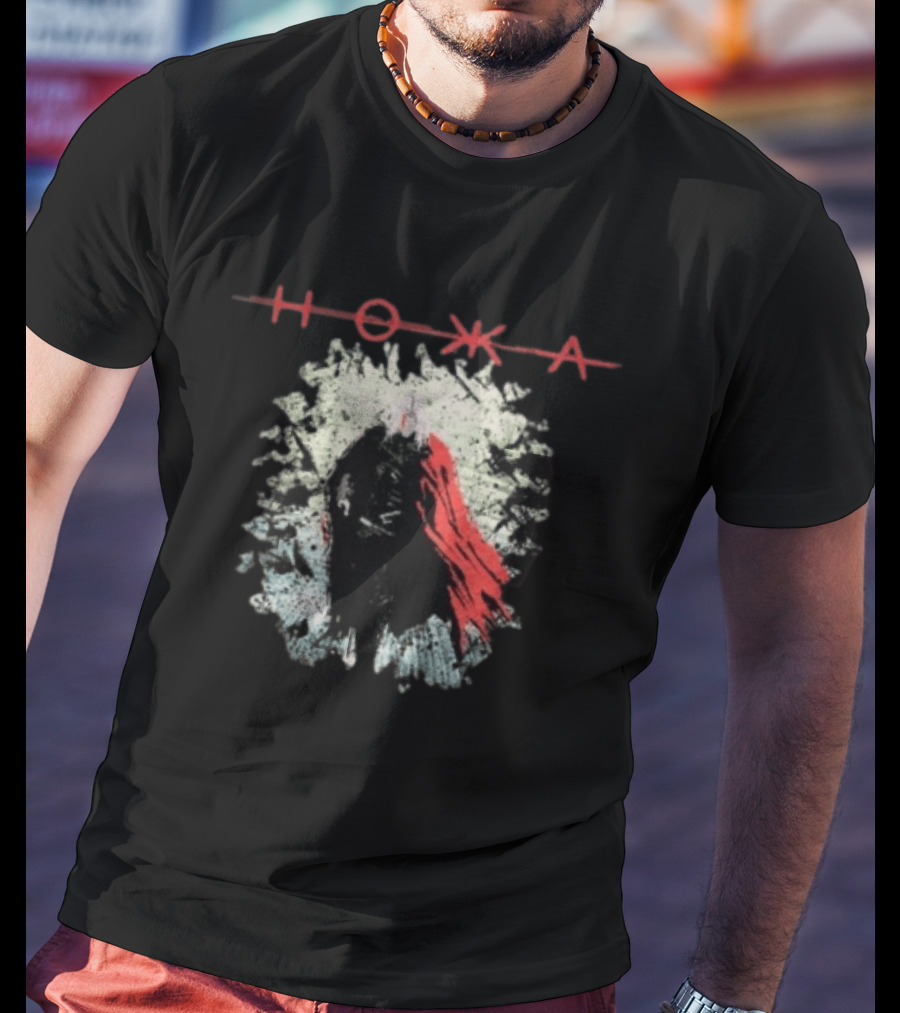 Hokka Via Miseria IV Mysterious Figure With Red Cape T-Shirt