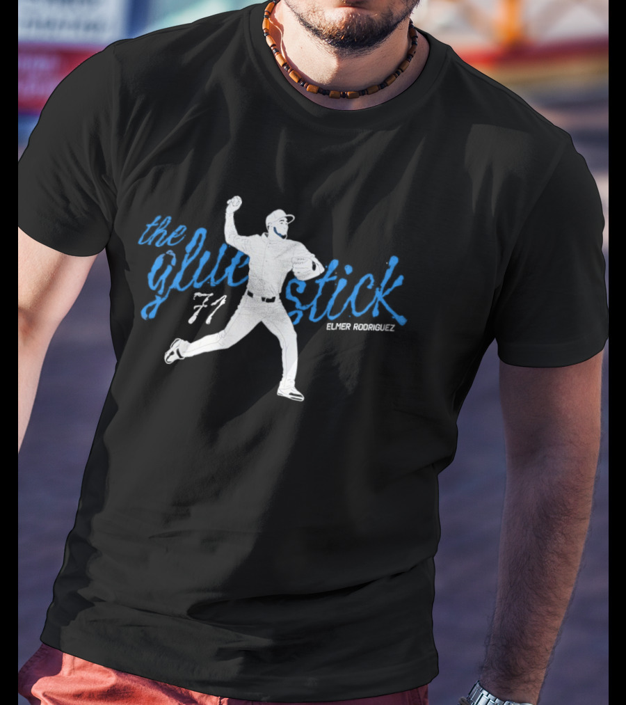 Elmer Rodriguez The Glue Stick 71 New York Yankees T-Shirt