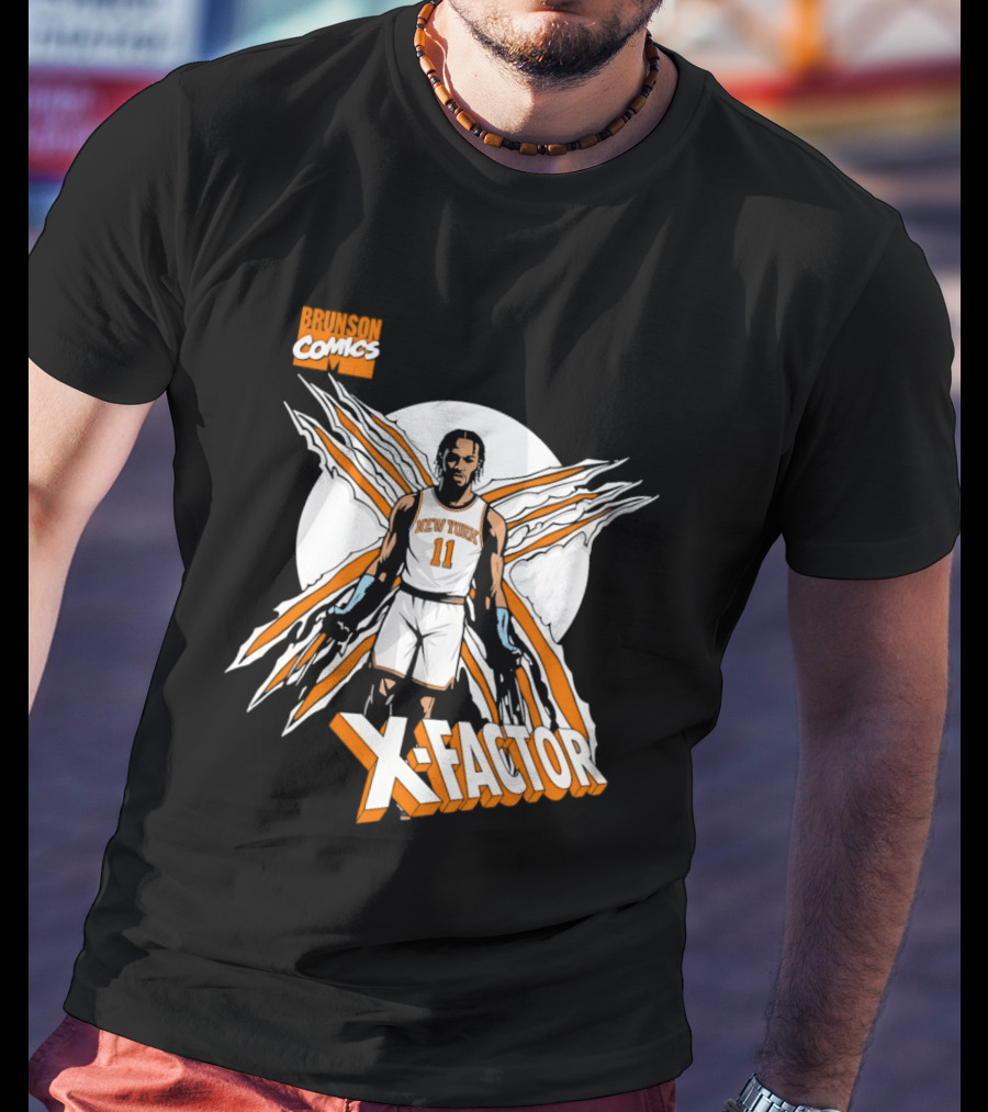 Jalen Brunson X Factor New York Knicks Comics NBA T-Shirt